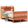 vidaXL Cama sem colch&atilde;o 135x190 cm madeira pinho maci&ccedil;a castanho-mel