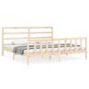 vidaXL Cama sem colch&atilde;o 200x200 cm madeira de pinho maci&ccedil;a