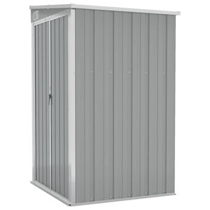 vidaXL Abrigo suspenso p/ jardim 118x100x178 cm a&ccedil;o galvaniz. cinzento