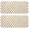 vidaXL Cerca Treli&ccedil;a Expans&iacute;vel 2 unid. 100 x 105 cm Bambu