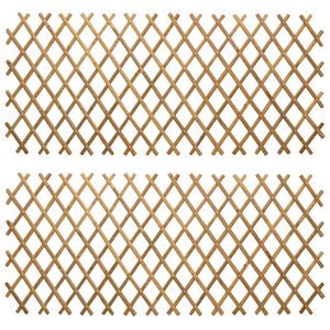 vidaXL Cerca Treli&ccedil;a Expans&iacute;vel 2 unid. 100 x 105 cm Bambu