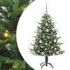 vidaXL &Aacute;rvore de Natal Artificial Pr&eacute;-iluminada com Conjunto de Bolas