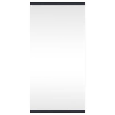 vidaXL Armário espelhado de canto p/ casa de banho 30x24x60 cm cinza
