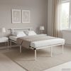 vidaXL Estrutura de cama 120x200 cm metal branco