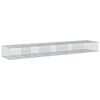 vidaXL Cesto gabi&atilde;o com cobertura 500x100x50 cm ferro galvanizado