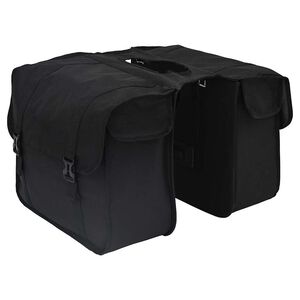 vidaXL Bolsa de Bicicleta Preto 40 x 18.5 x 35 cm Poli&eacute;ster
