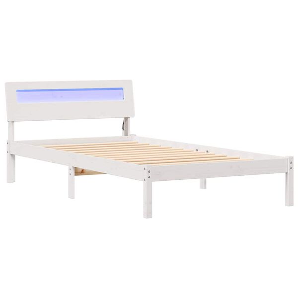 vidaXL Estrutura da Cama Branco 80 x 200 cm Madeira de Pinheiro S&oacute;lida