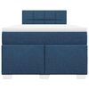 vidaXL Cama boxspring com colch&atilde;o 120x190 cm tecido azul