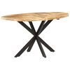 vidaXL Mesa de jantar 140x80x75 cm madeira de mangueira maci&ccedil;a