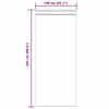 vidaXL Cortina de Voile 2 pcs Branco 245 x 140 cm Poli&eacute;ster