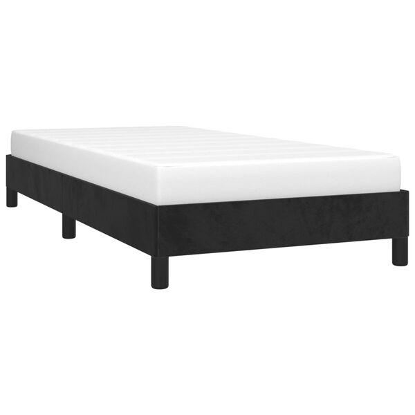 vidaXL Estrutura de cama 90x190 cm veludo preto