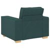 vidaXL Sof&aacute; 3 pcs Verde Escuro 220 x 80 x 84 cm