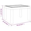 vidaXL Mesa de jardim 59x47x40 cm PP branco