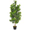 vidaXL Planta loureiro artificial com vaso 120 cm verde