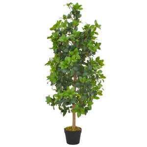 vidaXL Planta loureiro artificial com vaso 120 cm verde