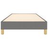vidaXL Estrutura de cama com molas 90x190 cm tecido cinzento-escuro