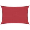 vidaXL Para-sol estilo vela 160 g/m&sup2; 5x6 m PEAD vermelho