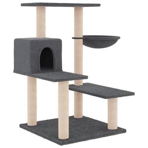 vidaXL &Aacute;rvore p/ gatos postes arranhadores sisal 82,5 cm cinza-escuro
