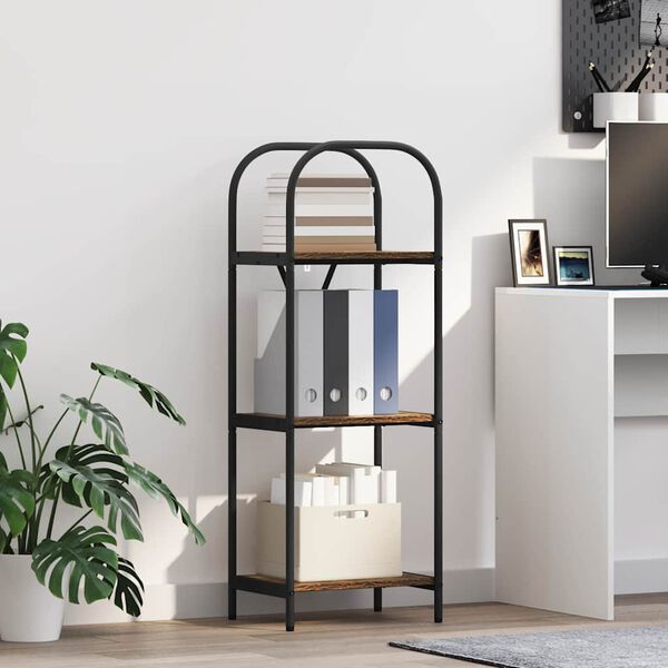 vidaXL Estante Carvalho fumado 40 x 30 x 109 cm Madeira processada