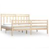 vidaXL Estrutura de cama super king 180x200 cm madeira maci&ccedil;a
