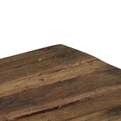 vidaXL Mesa centro Opium madeira recuperada maciça e aço 110x60x35 cm