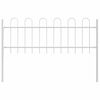 vidaXL Cerca para Jardim 3 pcs Branco 5,1 x 0,6 m