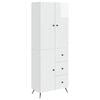 vidaXL Conjunto de Gabinete 2 pcs Branco Brilhante