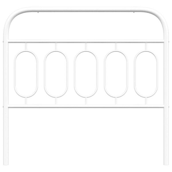 vidaXL Cabeceira de substitui&ccedil;&atilde;o 100 cm metal branco