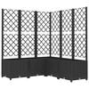 vidaXL Jardim Preto 120 x 120 x 136 cm