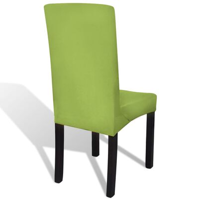 vidaXL Capa extensível para cadeiras 4 pcs verde