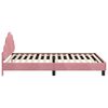 vidaXL Estrutura de Cama Infantil com Cabeceira Rosa 80 x 200 cm