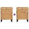 vidaXL Arm&aacute;rio de Cabeceira com gaveta Natural 50 x 33 x 60 cm