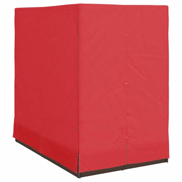 vidaXL Espreguiçadeira Dupla com Cobertura Castanho 205 x 129 x 200 cm