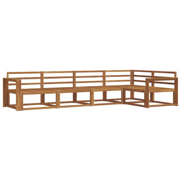 vidaXL Conjunto de Sof&aacute;s para Exterior 5 pcs Natural