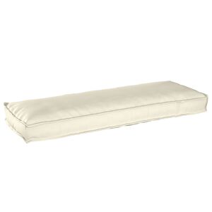 vidaXL Almofada Creme 120 x 40 x 8 cm Tecido Oxford