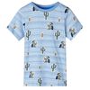 T-shirt de crian&ccedil;a mistura de azuis 140