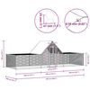 vidaXL Galinheiro 6x2x2 m a&ccedil;o galvanizado