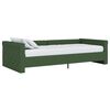 vidaXL Sof&aacute;-cama c/ colch&atilde;o e sa&iacute;da USB 90x200 cm tecido verde-escuro