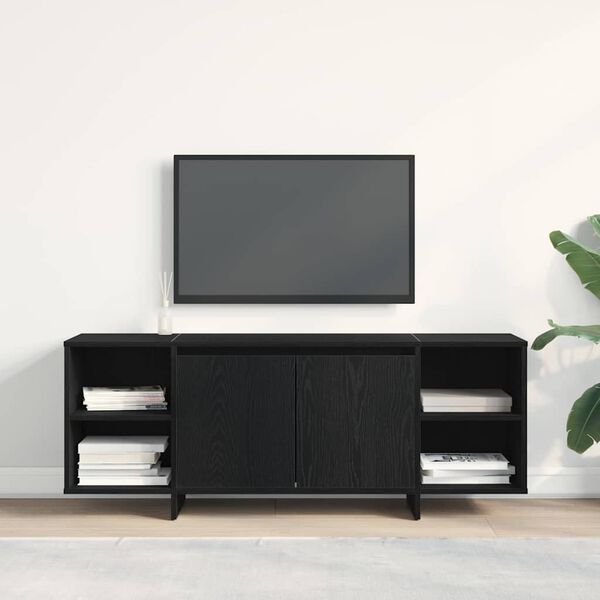 vidaXL Gabinete para TV Carvalho Preto 120 x 30 x 40,5 cm