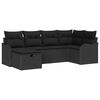 vidaXL Conjunto de Sof&aacute; de Jardim 6 unid. Rattan Sint&eacute;tico