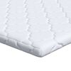 vidaXL Topper de Coco Branco 140 x 200 cm Tecido Jacquard