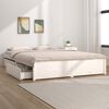 vidaXL Estrutura de cama c/ gavetas 120x190cm pequena casal branco