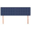 vidaXL Cabeceira de cama 2 pcs tecido 72x5x78/88 cm azul