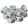 vidaXL Nozes Hexagonais de C&uacute;pula 12 pcs Prateado m8 Metal