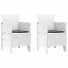vidaXL Cadeira de Jardim 2 unid. Branco Polipropileno