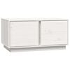vidaXL Mesa de centro 80x50x40 cm madeira de pinho maci&ccedil;a branco
