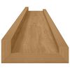 vidaXL Prateleira de Parede 2 pcs Castanho 80 x 9 x 3 cm