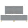 vidaXL Estrutura da Cama Cinzento-claro 180 x 200 cm tecido