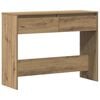 vidaXL Mesa consola 100x35x76,5cm derivados madeira carvalho artisiano