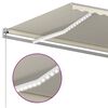 vidaXL Toldo retr&aacute;til manual com LED 400x350 cm cor creme